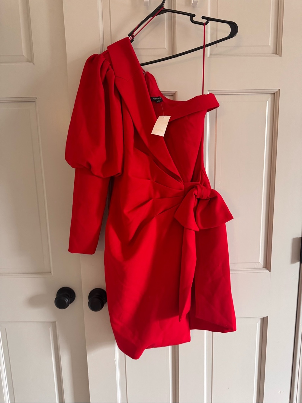 Vintage Cache red formal dress 6